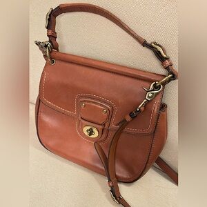 COACH Brown Genuine Leather Handbag - Excellent Condition